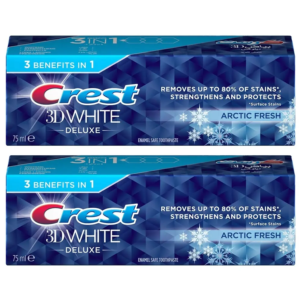 Crest Tooth Paste 3d White Arctic Fresh 75mlx2pcs