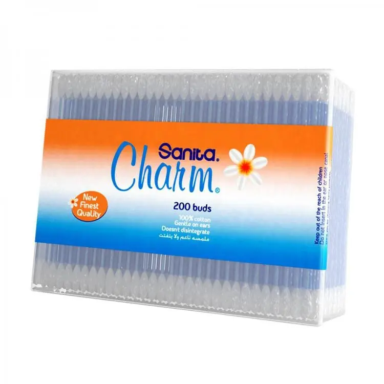 Sanita Ear Buds Charm Zip Lock 200`S