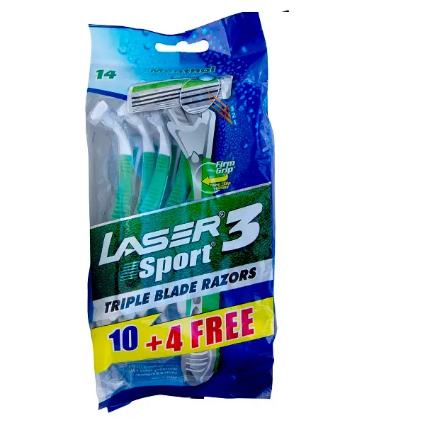 Laser Sport3 10+4 Triple Blade Razors Mentol