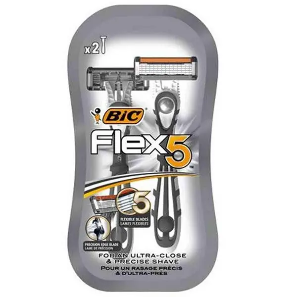 Bic Shaver Flexible 5 Blades Of 2