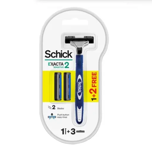 Schick Exacta 2 Sensitive Razor W/ 2 Blades
