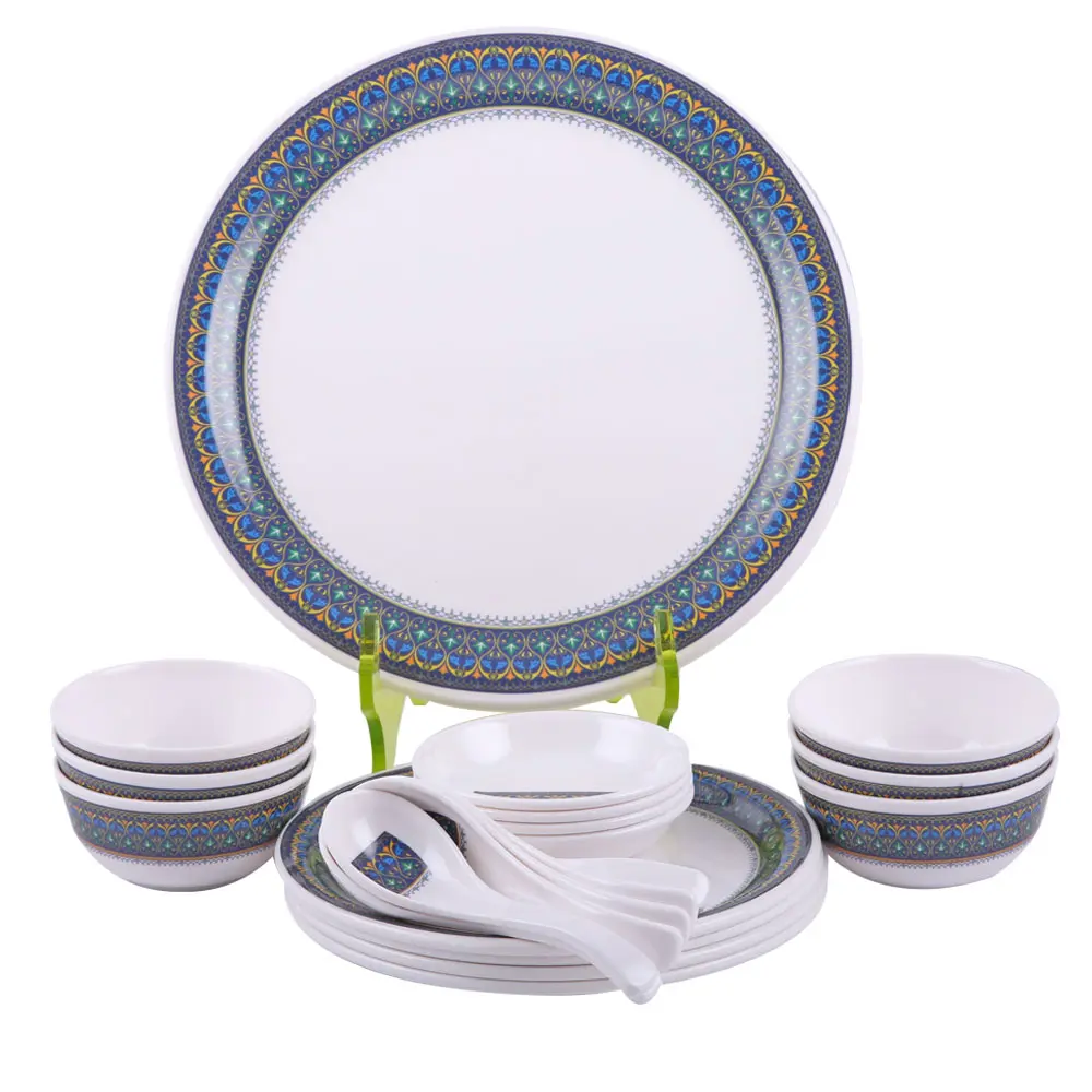 Servewell Melamin Dinner Set 24pcs Asrtd