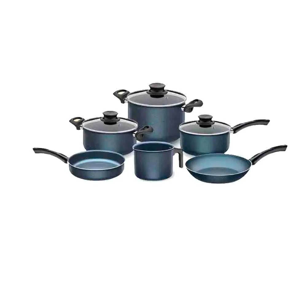 Tramontina Cookware 9pcs Set Blue