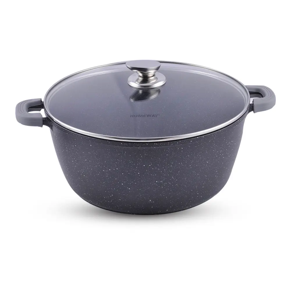 Homeway Marble Casserole Die Cast Aluminum 32cm
