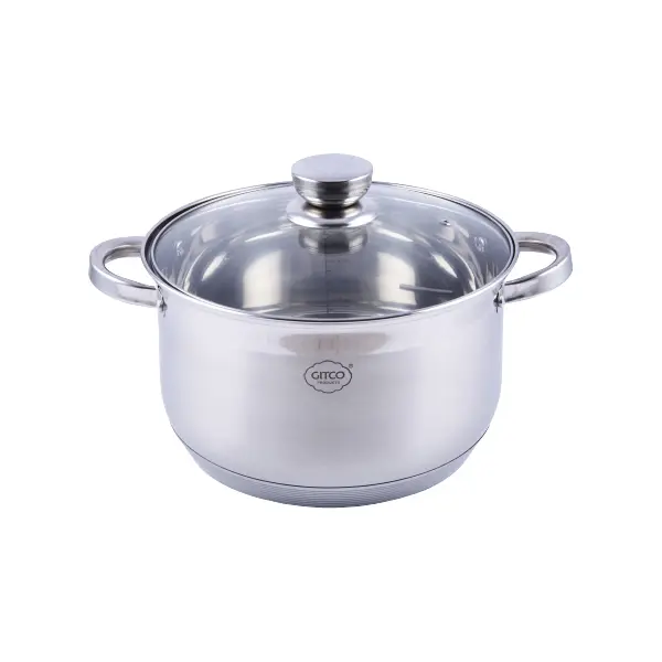 Gitco Steel Casserole With Lid 26 Cm