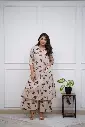 Cotton Beautiful Printed   Kurti with Neck Embroidery work