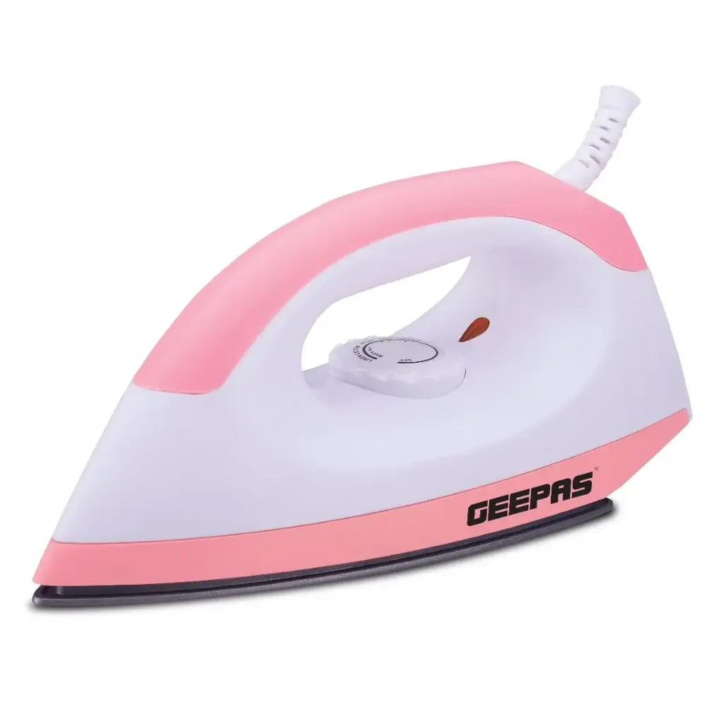 Geepas GDI7782 1200W Dry Iron - Non-Stick Coating Plate