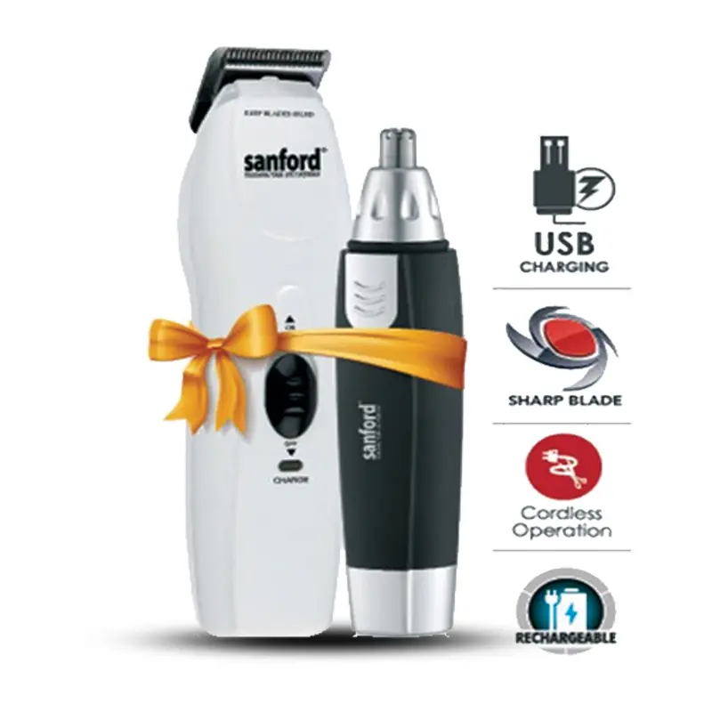Sanford  Sf 9700hnc Bs Hair Clipper And Nose Trimmer Combo