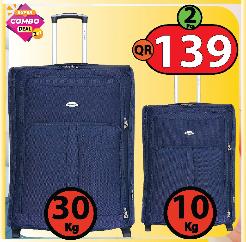 Soft Trolley Bags 2 pcs Combo (20/28 Inches) 