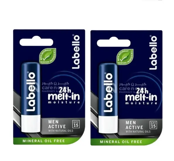 Labello For Men Active Care  4.8gmx2pcs@26%Spl Offer