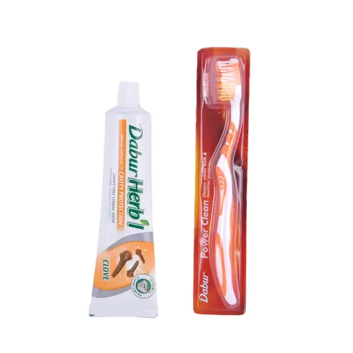 Dabur Tooth Paste Clove 150 Gm + Brush Free