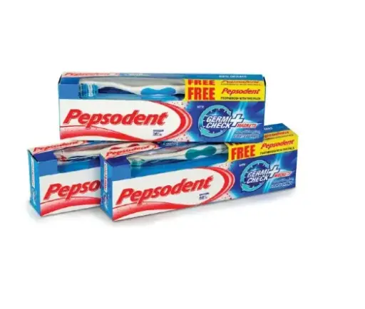 Pepsodent Germicheck 150gm With Brushx3pcs