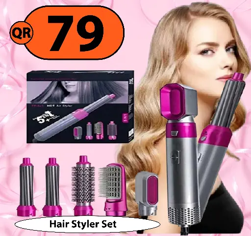 Exclusive  Deal-5 Pcs Hair Styler Set 