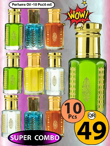 Killer Deal-10 Pcs Perfume Oil(6Ml)