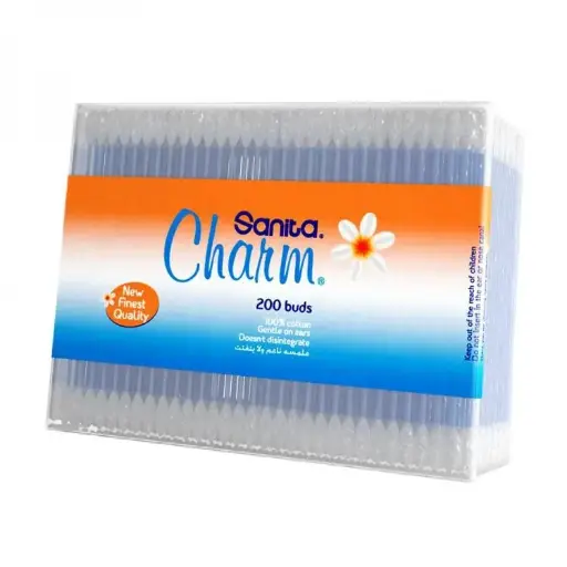 Sanita Ear Buds Charm Zip Lock 200`S