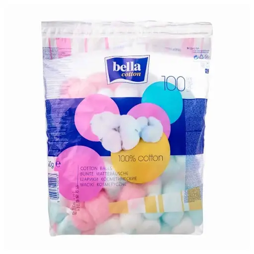 Bella Cotton Balls 100 Coloured