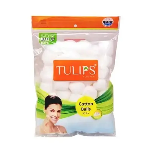 Tulips Cotton Balls White 50`S