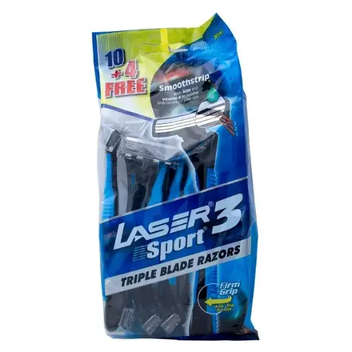 Laser Sport3 10+4 Triple Blade Razors Regular