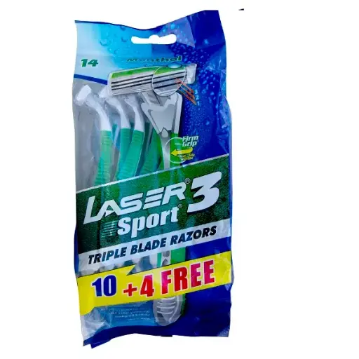Laser Sport3 10+4 Triple Blade Razors Mentol