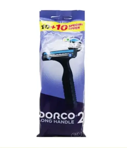 Dorco Twin Blade Razors 10 In Pouch Pack -Tg711
