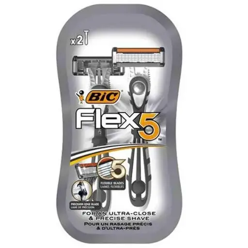 Bic Shaver Flexible 5 Blades Of 2