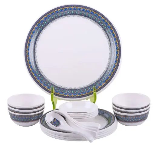 Servewell Melamin Dinner Set 24pcs Asrtd