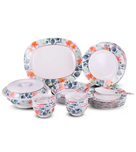 Superware 40pc Melamine Dinner Set Assrtd