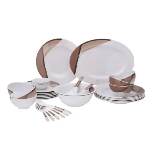 Royalford Melamine Dinner Set 56pcs