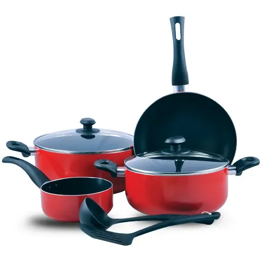 Homeway 8pcs Non Stick Cooking Set 3 Layer Coating Hw2600
