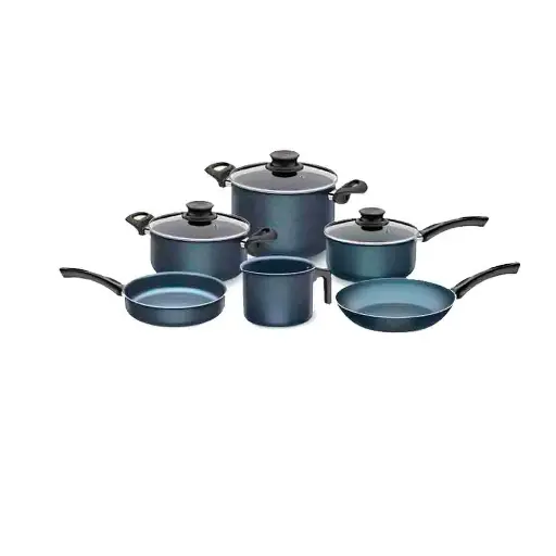 Tramontina Cookware 9pcs Set Blue