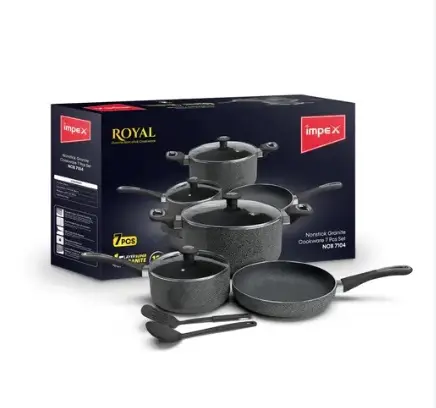 Impex Nonstick Granite Cookware 7pcs Ncb7104