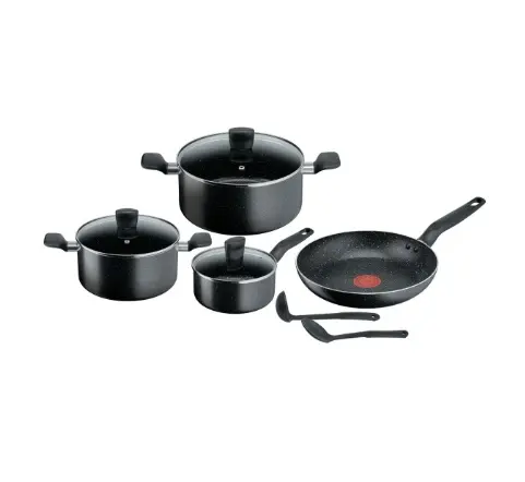 Tefal Super Cook G6 Black Cooking Set 9 Pcs