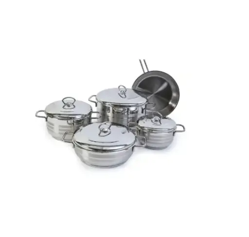 Bonera Berlin 9pcs Ss Cookware Set