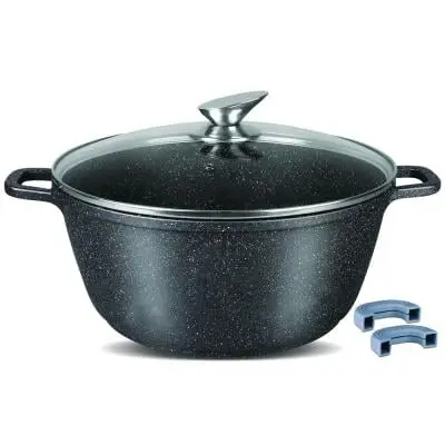 Homeway Marble Casserole Die Cast Aluminum 36cm