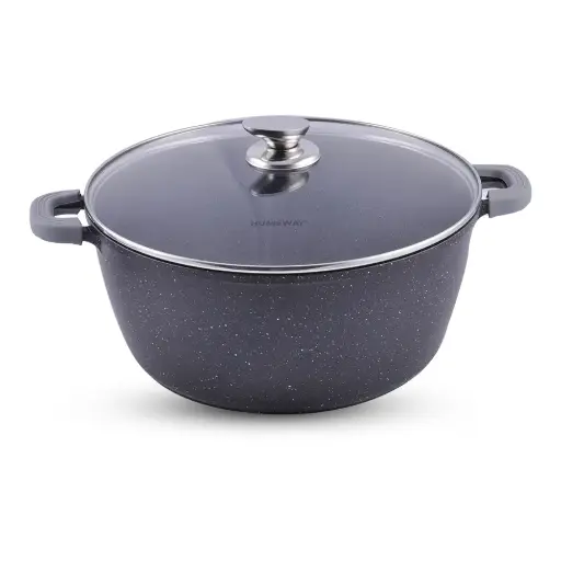Homeway Marble Casserole Die Cast Aluminum 32cm