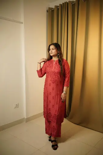DYEABLE CHANDERI HEAVY PALAZZO SET