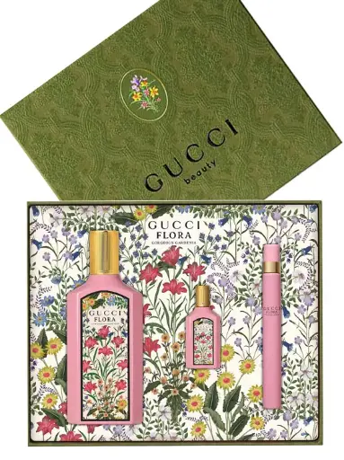 Flora Gorgeous Gardenia Gift Set for Women (EDP 100ml + EDP Spray 10ml + EDP 5ml) by Gucci