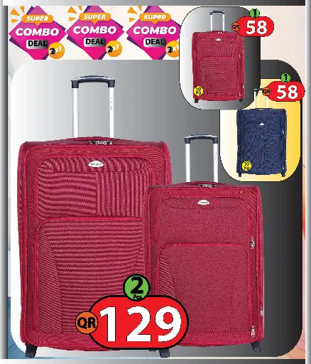 Soft Trolley bags 2 pcs Combo(20/24 Inches)