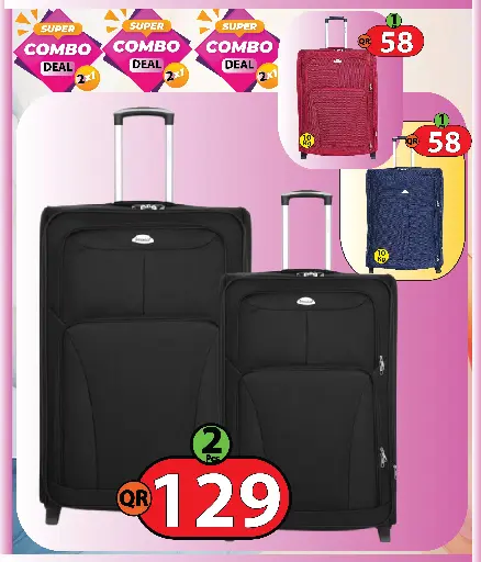 Soft Trolley Bag 2 pcs Combo (20/24 Inches) 
