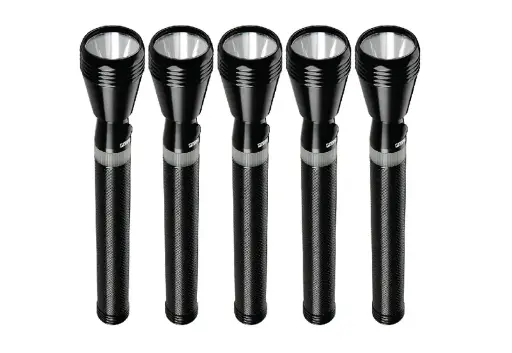 Geepas Gfl 4669 Rechargeable Led Flash Light 5 Pcs Combo