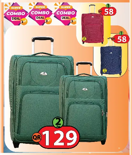 Soft Trolley Bags 2 pcs Combo (20/24 Inches) 