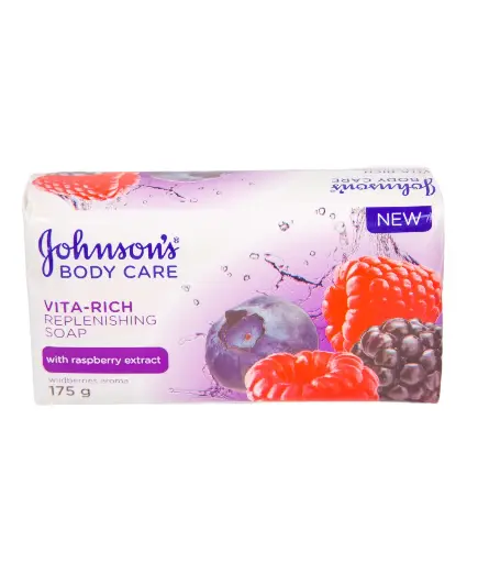 Johnson`S Vita Rich Soap Replenishing Raspberry 175gm