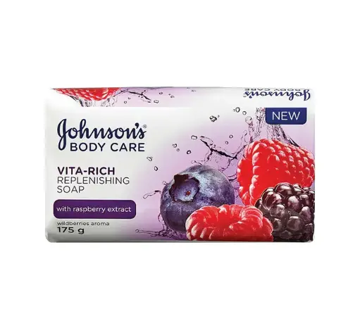 Johnson`S Vita Rich Soap Replenishing Grape 175gm