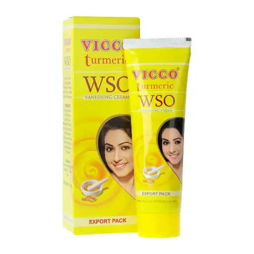 Vicco Turmeric-Wso Vanishing Cream Without Sandal Oil 80 Gm