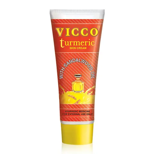 Vicco Turmeric Vanishing Cream With Sandal Oil 60gm