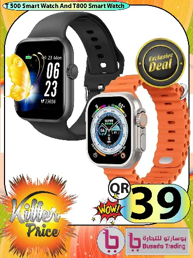Smartwatches 2 Combo(T500 and T800)