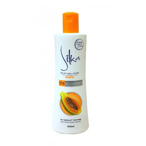 Silka Whitening Lotion Papaya Spf6 200ml