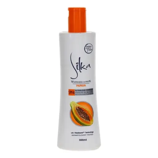 Silka Skin Whitening Lotion Papaya Spf6 300ml
