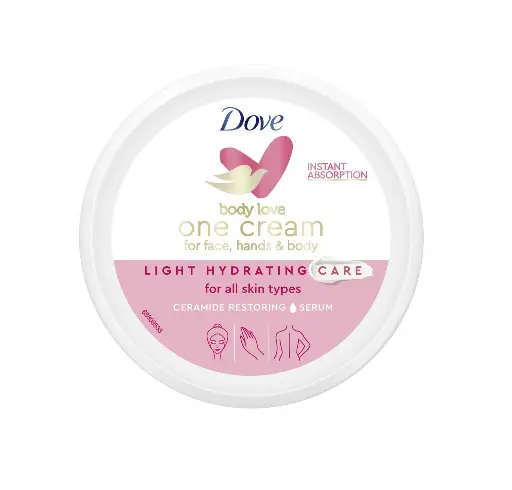 Dove One Cream Light Hydration Care 250ml